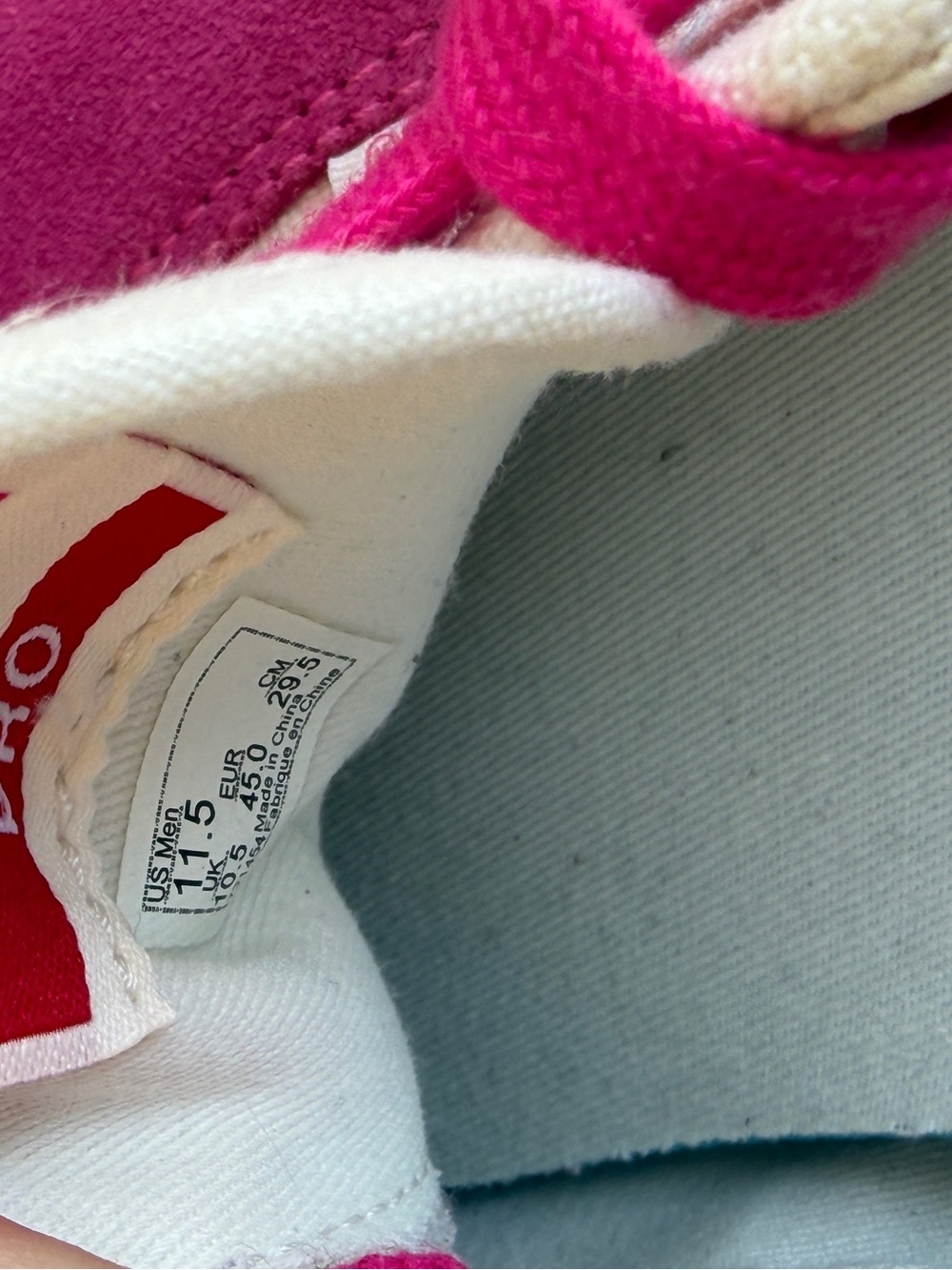 Vans Pink and White Sneakers Men’s 11.5 - Picture 9 of 10